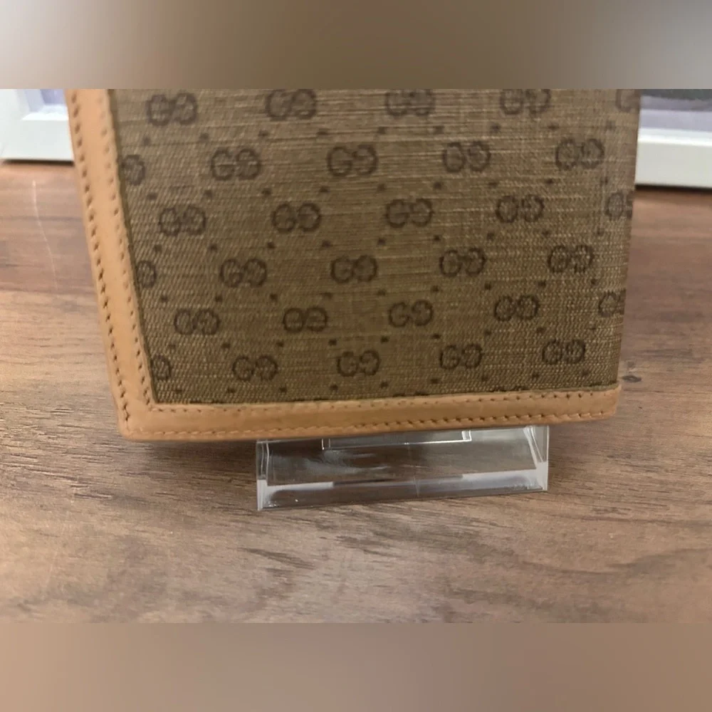 Gucci Vintage Tan and Brown Wallet with dust bag - Picture 6 of 15